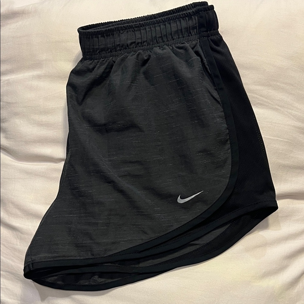 Nike Heathered Black Dri-Fit Women’s Athletic Shorts